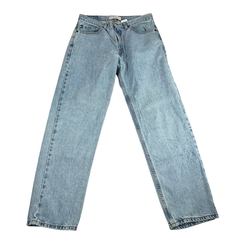 Y2K Levi‎ Strauss Signature Relaxed Fit Light Wash Denim Jeans Men W33 L32